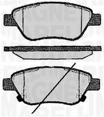 MAGNETI MARELLI Bremseklodser 363916060559 for VAUXHALL