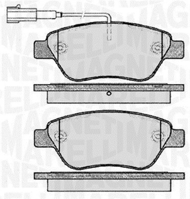 MAGNETI MARELLI Bremseklodser 363916060560 for FIAT CITROËN PEUGEOT
