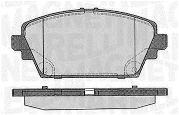MAGNETI MARELLI Bremseklodser 363916060566 for NISSAN