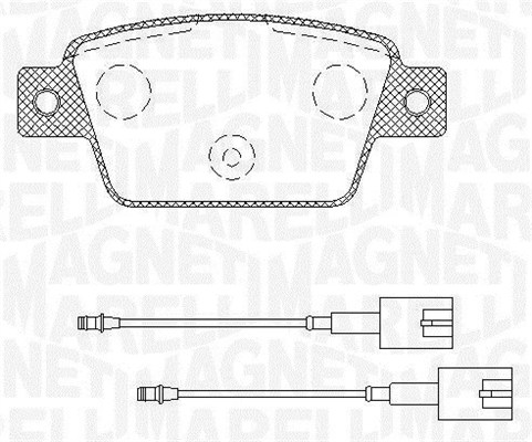 MAGNETI MARELLI Bremseklodser 363916060568 for LANCIA FIAT