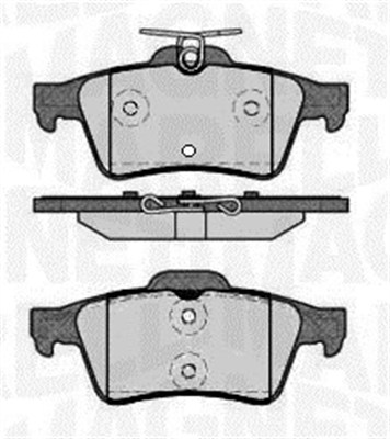 MAGNETI MARELLI Bremseklodser 363916060570 for PEUGEOT
