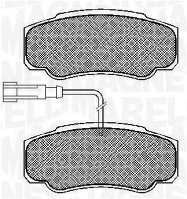 MAGNETI MARELLI Bremseklodser 363916060573 for NISSAN RENAULT TRUCKS