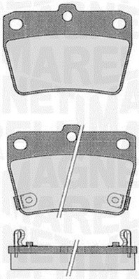 MAGNETI MARELLI Bremseklodser 363916060578 for TOYOTA DR CHERY