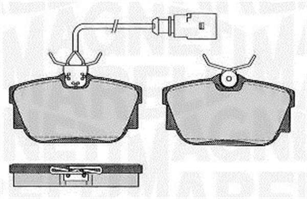 MAGNETI MARELLI Bremseklodser 363916060586 for SKODA VW