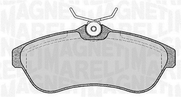 MAGNETI MARELLI Bremseklodser 363916060587 for CITROËN