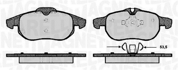 MAGNETI MARELLI Bremseklodser 363916060588 for FIAT