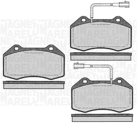 MAGNETI MARELLI Bremseklodser 363916060591 for FIAT ABARTH ALFA ROMEO