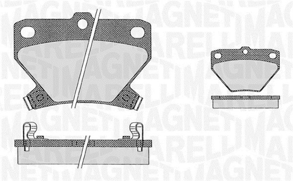 MAGNETI MARELLI Bremseklodser 363916060593 for PONTIAC TOYOTA