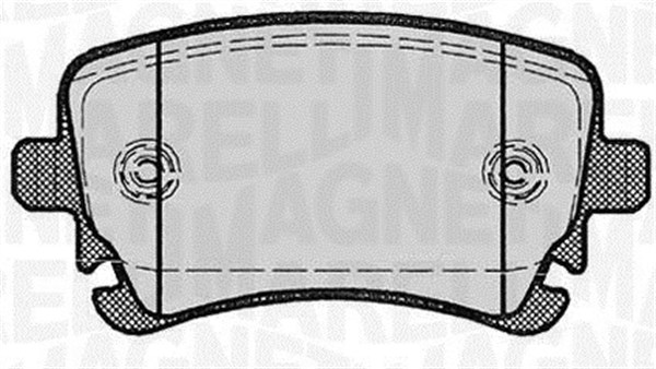 MAGNETI MARELLI Bremseklodser 363916060602 for AUDI VW