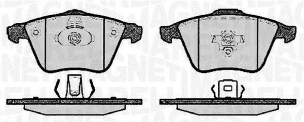 MAGNETI MARELLI Bremseklodser 363916060608 for FORD OPEL VOLVO VAUXHALL SAAB MAZDA