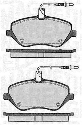 MAGNETI MARELLI Bremseklodser 363916060615 for PEUGEOT CITROËN JAGUAR