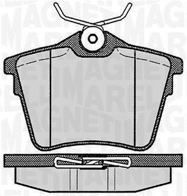 MAGNETI MARELLI Bremseklodser 363916060616 for PEUGEOT