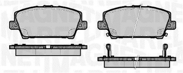 MAGNETI MARELLI Bremseklodser 363916060620 for HONDA
