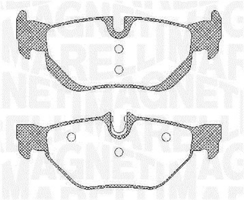 MAGNETI MARELLI Bremseklodser 363916060624 for BMW