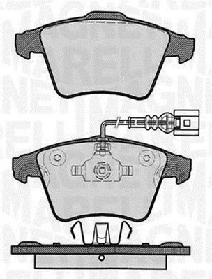 MAGNETI MARELLI Bremseklodser 363916060625 for VW