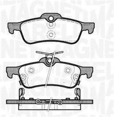 MAGNETI MARELLI Bremseklodser 363916060631 for TOYOTA