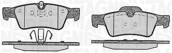 MAGNETI MARELLI Bremseklodser 363916060640 for MERCEDES-BENZ