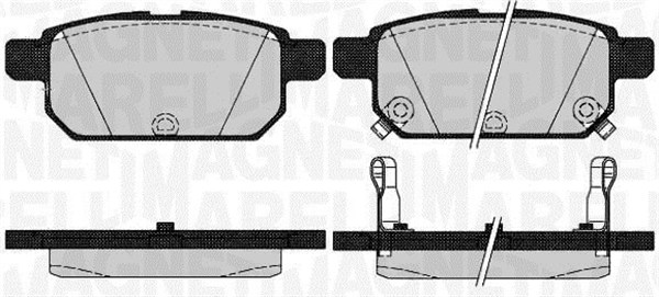 MAGNETI MARELLI Bremseklodser 363916060646 for NISSAN SUZUKI