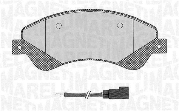 MAGNETI MARELLI Bremseklodser 363916060648 for FORD