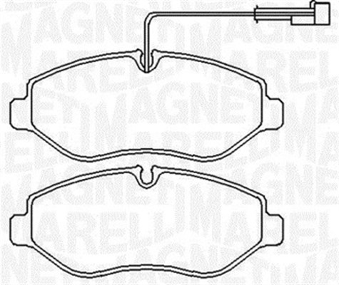 MAGNETI MARELLI Bremseklodser 363916060650 for NISSAN RENAULT RENAULT TRUCKS