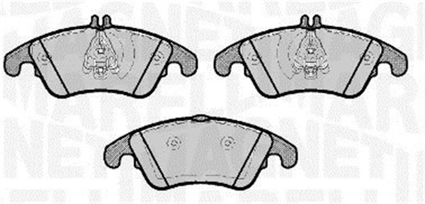 MAGNETI MARELLI Bremseklodser 363916060653 for MERCEDES-BENZ
