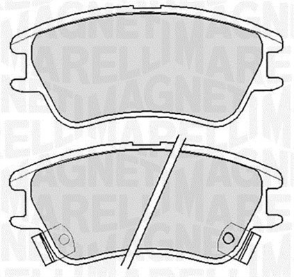 MAGNETI MARELLI Bremseklodser 363916060655 for HYUNDAI KIA