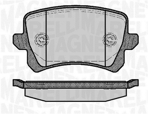 MAGNETI MARELLI Bremseklodser 363916060658 for VW
