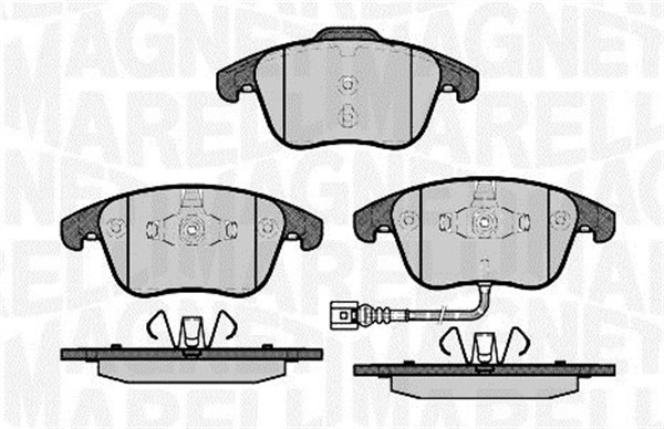 MAGNETI MARELLI Bremseklodser 363916060659 for AUDI VW SKODA AUDI (FAW) VW (SVW)