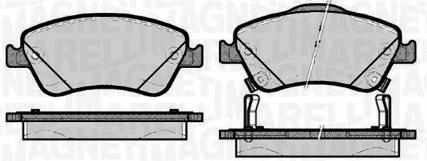 MAGNETI MARELLI Bremseklodser 363916060664 for TOYOTA