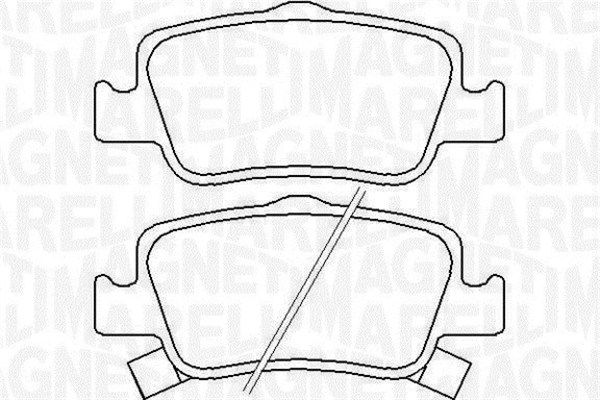 MAGNETI MARELLI Bremseklodser 363916060666 for TOYOTA