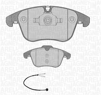 MAGNETI MARELLI Bremseklodser 363916060669 for PEUGEOT CITROËN