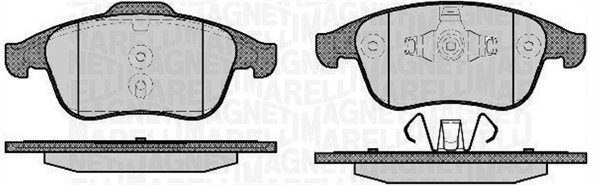 MAGNETI MARELLI Bremseklodser 363916060671 for RENAULT