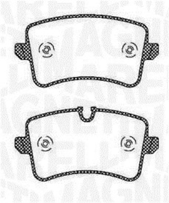 MAGNETI MARELLI Bremseklodser 363916060673 for AUDI PORSCHE