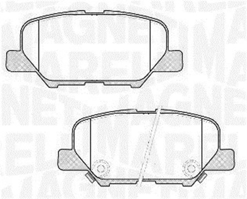 MAGNETI MARELLI Bremseklodser 363916060678 for PEUGEOT CITROËN MAZDA MITSUBISHI