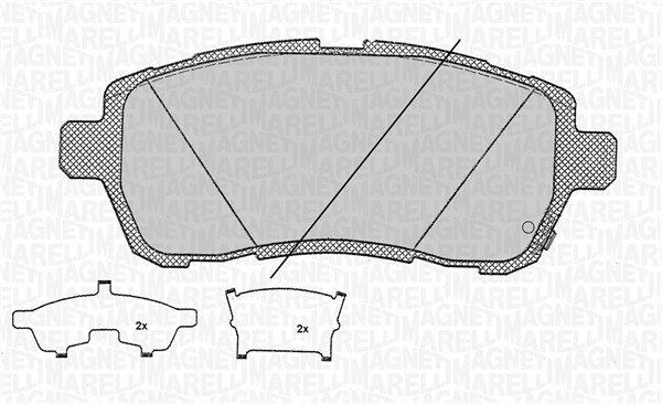 MAGNETI MARELLI Bremseklodser 363916060684 for FORD DAIHATSU MAZDA RENAULT SUZUKI