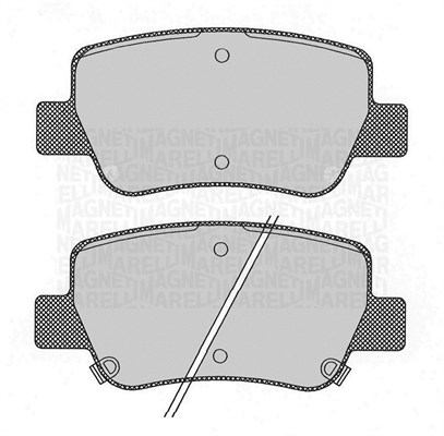 MAGNETI MARELLI Bremseklodser 363916060686 for TOYOTA