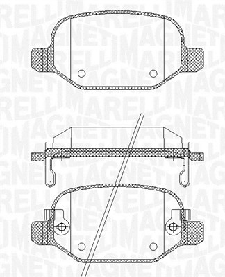 MAGNETI MARELLI Bremseklodser 363916060688 for FIAT
