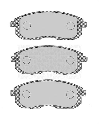 MAGNETI MARELLI Bremseklodser 363916060695 for NISSAN SUZUKI