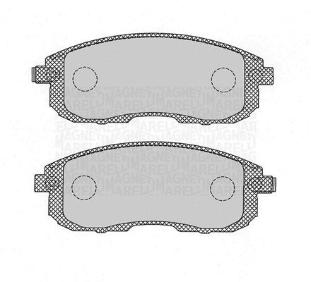 MAGNETI MARELLI Bremseklodser 363916060696 for NISSAN INFINITI RENAULT SUZUKI