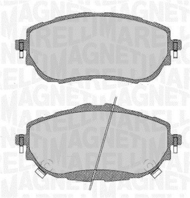 MAGNETI MARELLI Bremseklodser 363916060708 for TOYOTA
