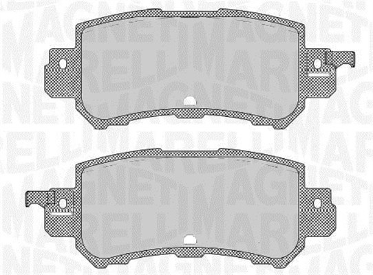 MAGNETI MARELLI Bremseklodser 363916060711 for MAZDA