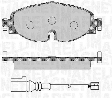 MAGNETI MARELLI Bremseklodser 363916060715 for VW