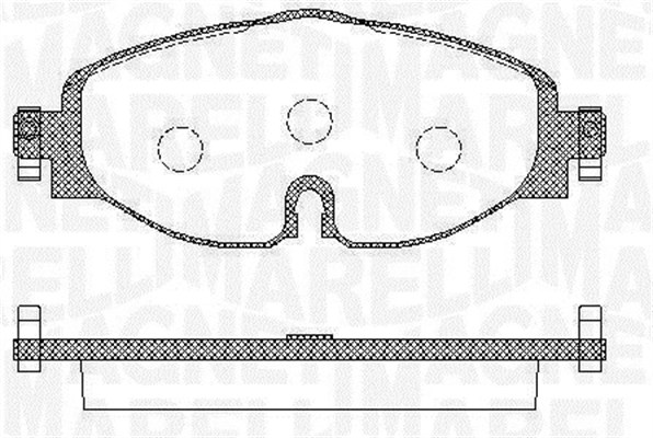 MAGNETI MARELLI Bremseklodser 363916060716 for SKODA VW