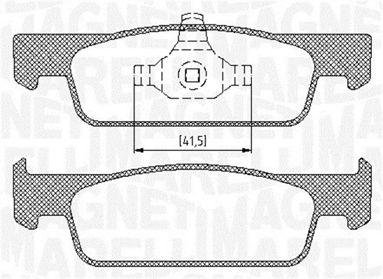 MAGNETI MARELLI Bremseklodser 363916060717 for RENAULT DACIA SMART