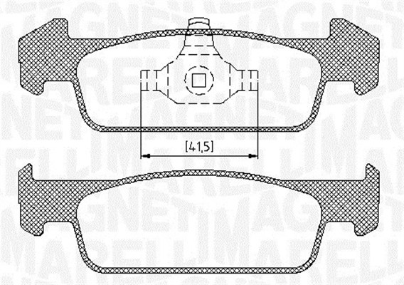 MAGNETI MARELLI Bremseklodser 363916060718 for RENAULT DACIA