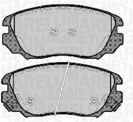 MAGNETI MARELLI Bremseklodser 363916060723 for OPEL CHEVROLET