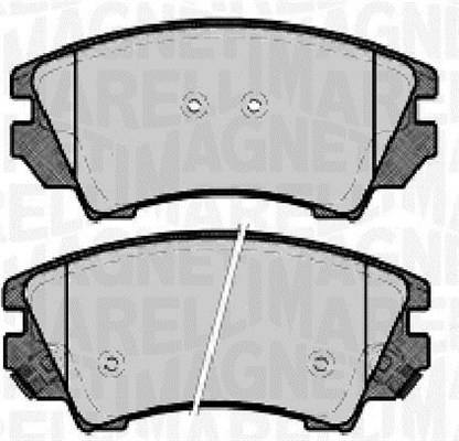 MAGNETI MARELLI Bremseklodser 363916060724 for OPEL CHEVROLET (SGM) CHEVROLET GMC VAUXHALL