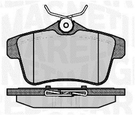 MAGNETI MARELLI Bremseklodser 363916060754 for PEUGEOT