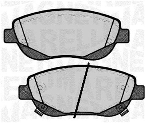 MAGNETI MARELLI Bremseklodser 363916060781 for TOYOTA