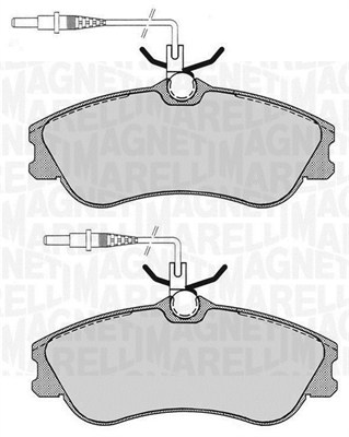 MAGNETI MARELLI Bremseklodser 363916060786 for CITROËN PEUGEOT
